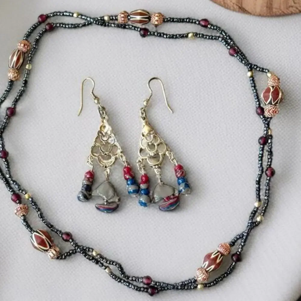 Vintage Black Murano Glass Jewelry 34
